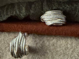 Fluted Crescent Hoops