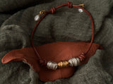 Fluted Gold and Silver Bracelet
