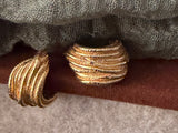 Fluted Crescent Hoops