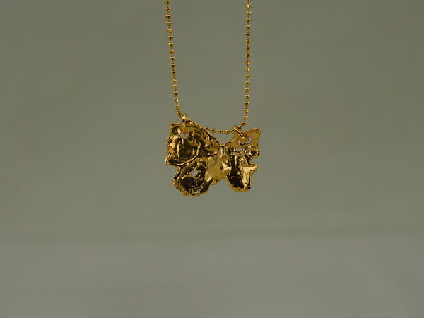 Flutter Gold Pendant