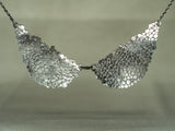 Speckled Silver Collar Necklace