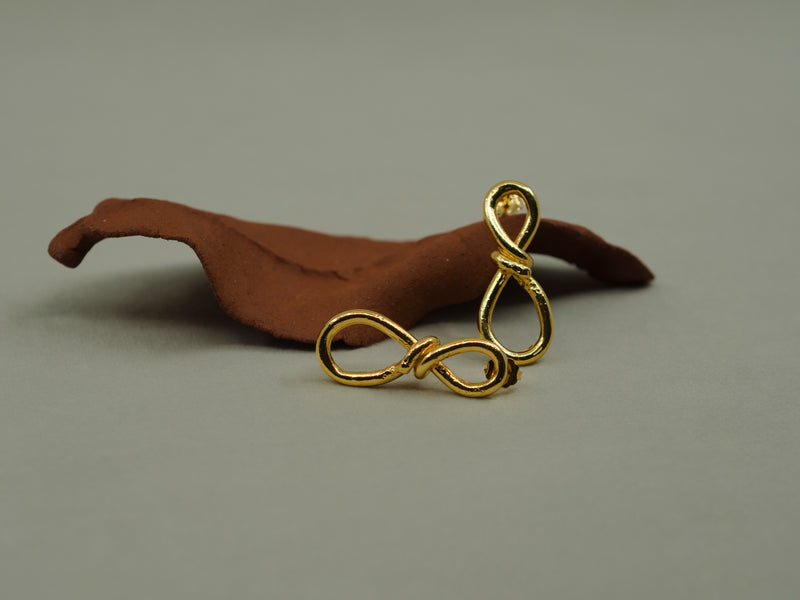 Knotted Gold Earrings