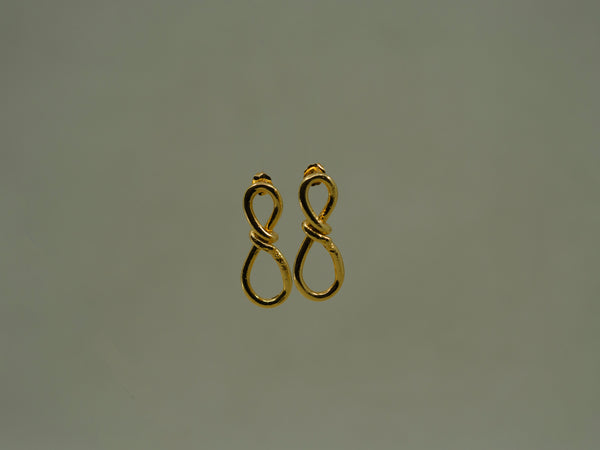 Knotted Gold Earrings