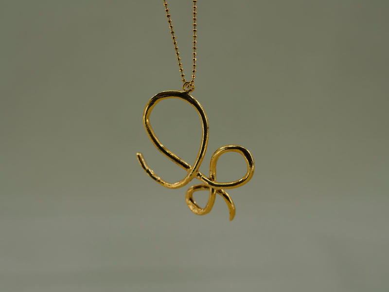 Meander Gold Pendant